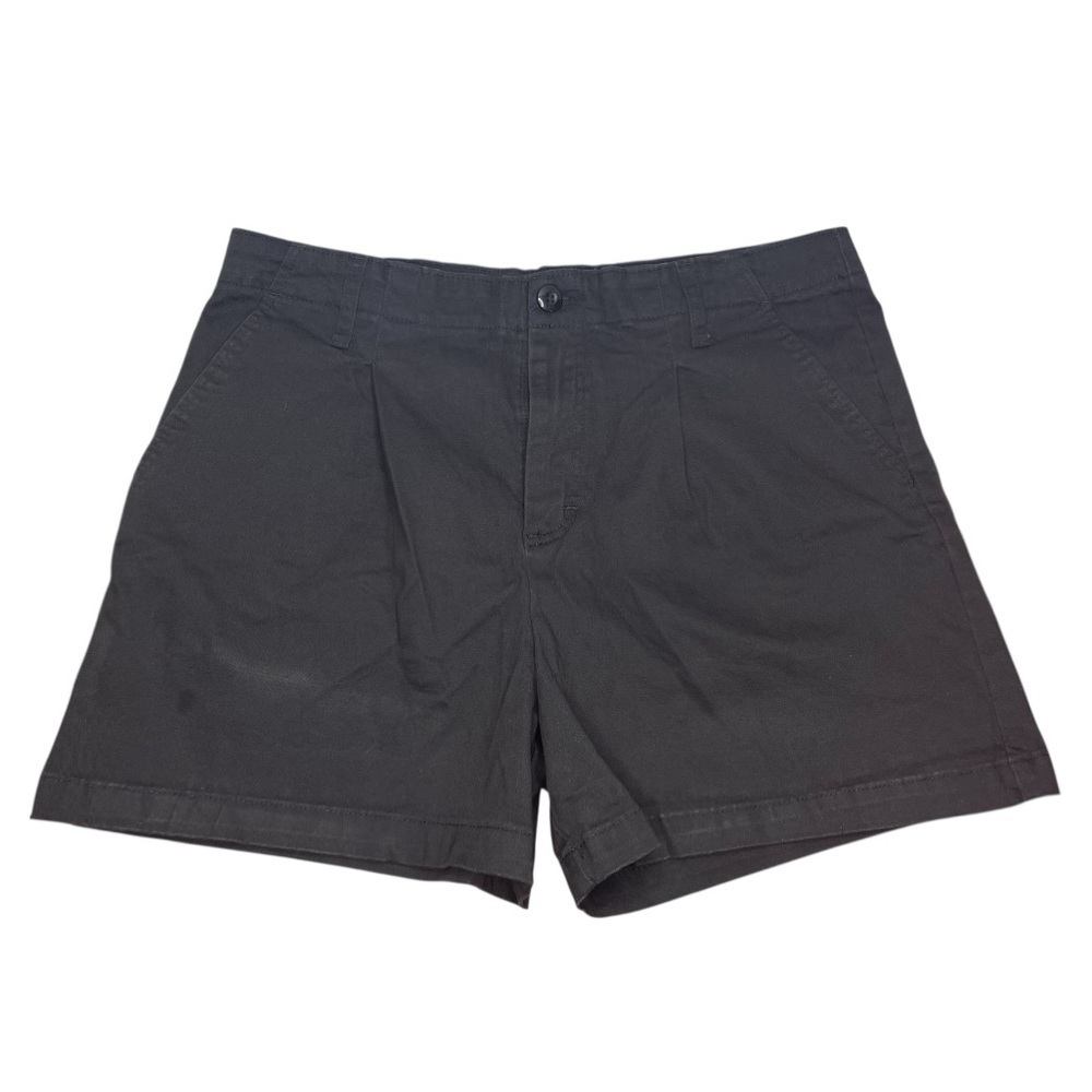 Lee Black Flat Front Shorts Tailored Style Size 16M Casual Vacation Travel